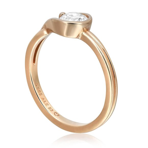 Pandora Infinite Lab Grown Diamond Ring 14K Yellow Gold 0.50Cttw Size 6.5 - Picture 3 of 6